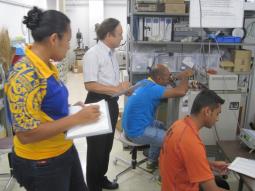 Glass tube thermometer calibration